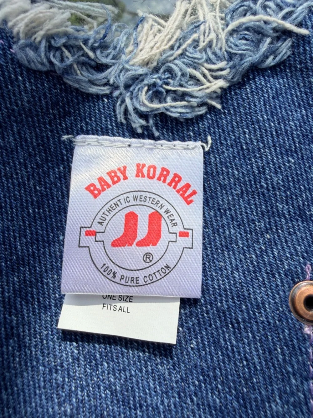 Western Baby Cowgirl Denim Bandana Bib Set‎ / Rodeo Outfit Photo Prop”